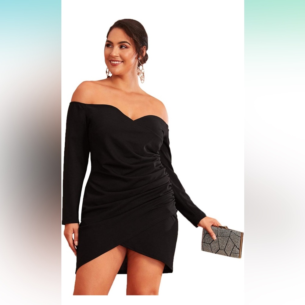 Elegant Black Off-Shoulder Dress